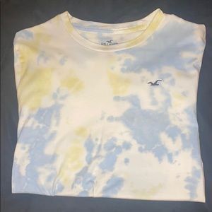 Hollister Tye Dye Curved Hem Tee